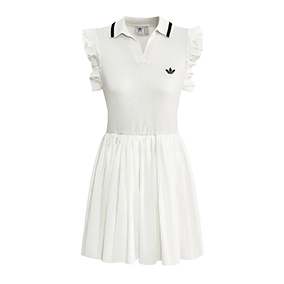[ CUSTOM ] Ruffled Patchwork Sleeveless Dress White